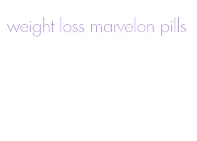 weight loss marvelon pills