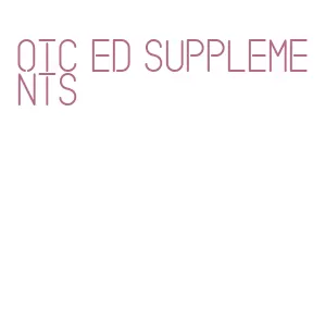 otc ed supplements