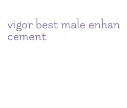 vigor best male enhancement