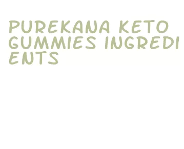 purekana keto gummies ingredients