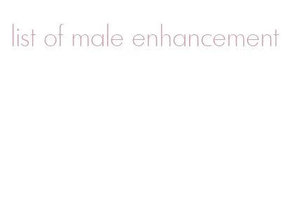 list of male enhancement