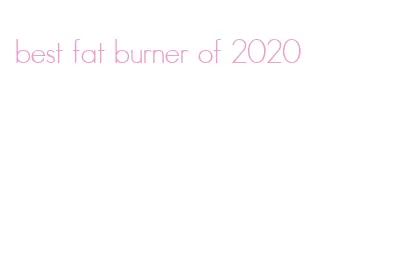 best fat burner of 2020