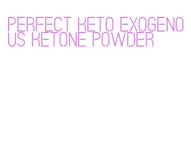 perfect keto exogenous ketone powder