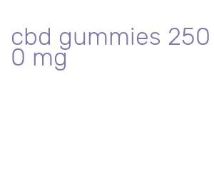 cbd gummies 2500 mg