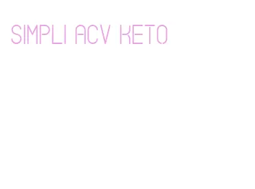 simpli acv keto