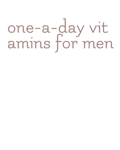 one-a-day vitamins for men