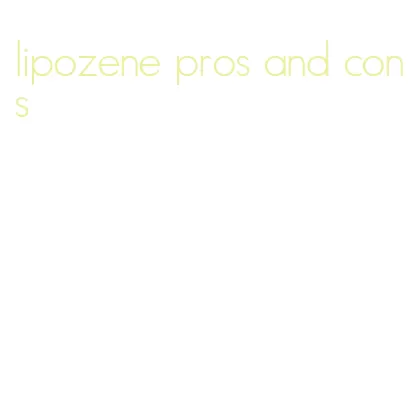 lipozene pros and cons