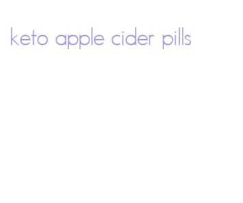 keto apple cider pills