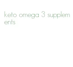 keto omega 3 supplements