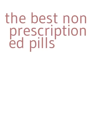 the best non prescription ed pills