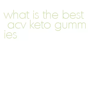 what is the best acv keto gummies