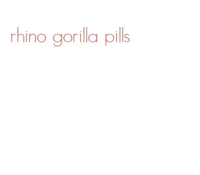 rhino gorilla pills