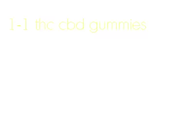 1-1 thc cbd gummies