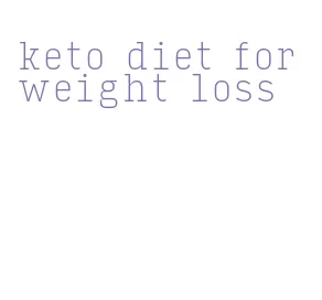 keto diet for weight loss