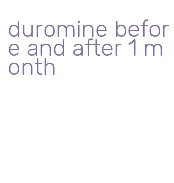 duromine before and after 1 month