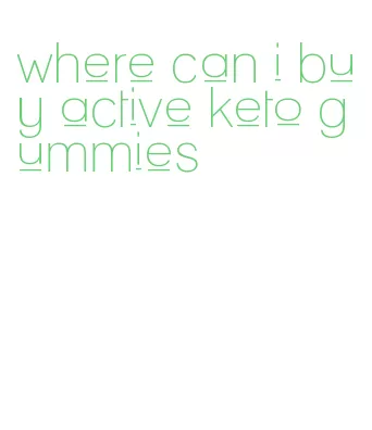 where can i buy active keto gummies