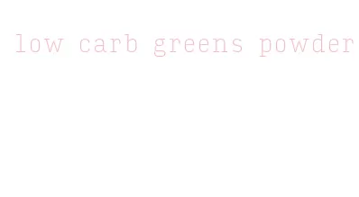 low carb greens powder