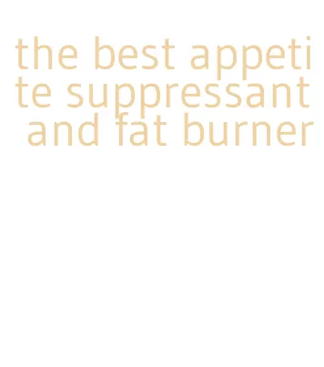 the best appetite suppressant and fat burner