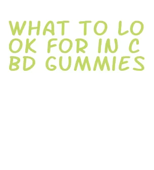 what to look for in cbd gummies