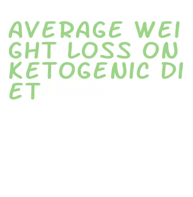 average weight loss on ketogenic diet