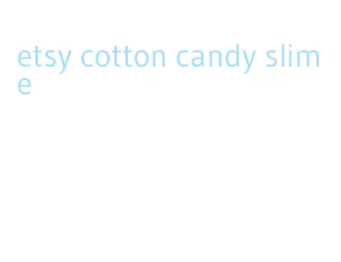 etsy cotton candy slime