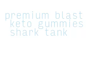 premium blast keto gummies shark tank