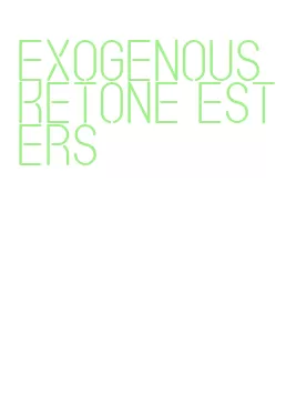 exogenous ketone esters