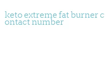 keto extreme fat burner contact number