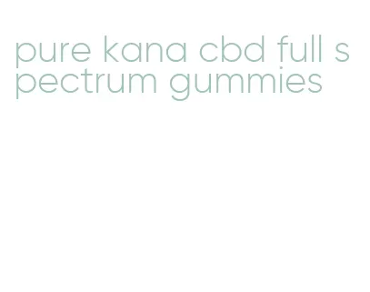 pure kana cbd full spectrum gummies