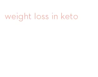 weight loss in keto