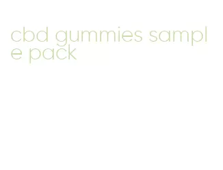 cbd gummies sample pack