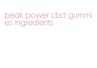 peak power cbd gummies ingredients