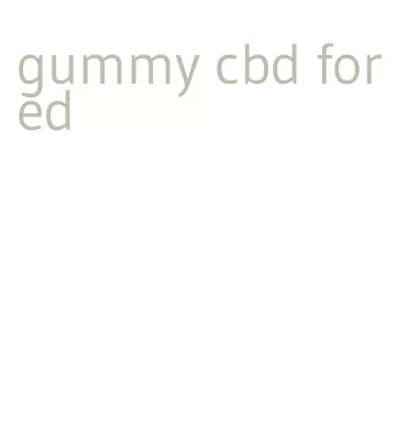 gummy cbd for ed