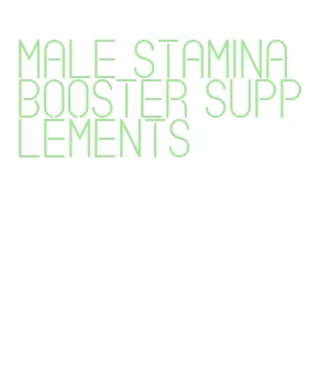 male stamina booster supplements