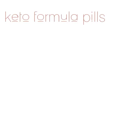 keto formula pills