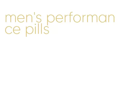 men's performance pills