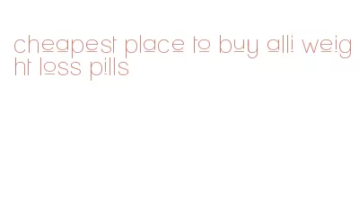 cheapest place to buy alli weight loss pills