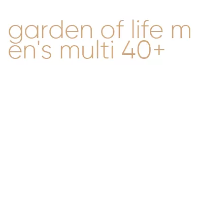 garden of life men's multi 40+