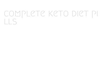 complete keto diet pills