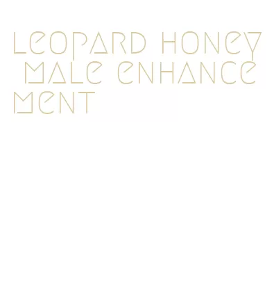 leopard honey male enhancement