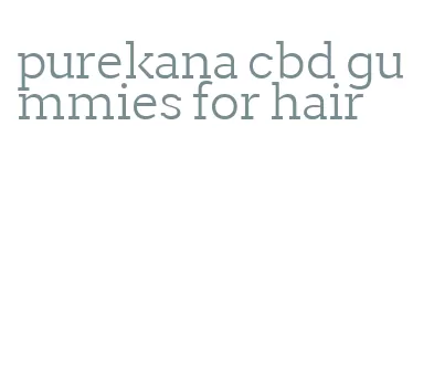 purekana cbd gummies for hair