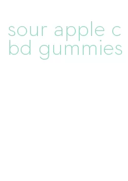 sour apple cbd gummies