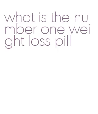 what is the number one weight loss pill