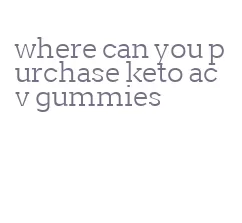 where can you purchase keto acv gummies