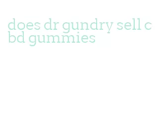 does dr gundry sell cbd gummies