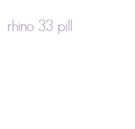 rhino 33 pill