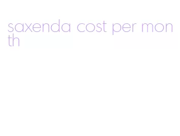 saxenda cost per month