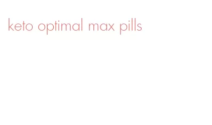 keto optimal max pills