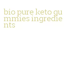 bio pure keto gummies ingredients