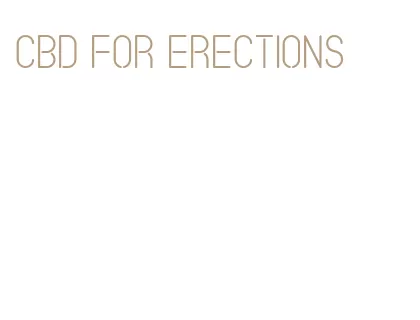 cbd for erections